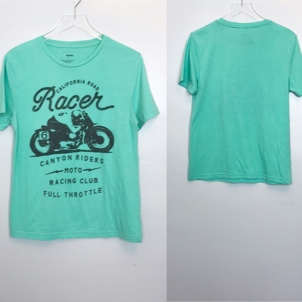 Sonoma Green Cotton/Poly Blend T Shirt Moto Club S